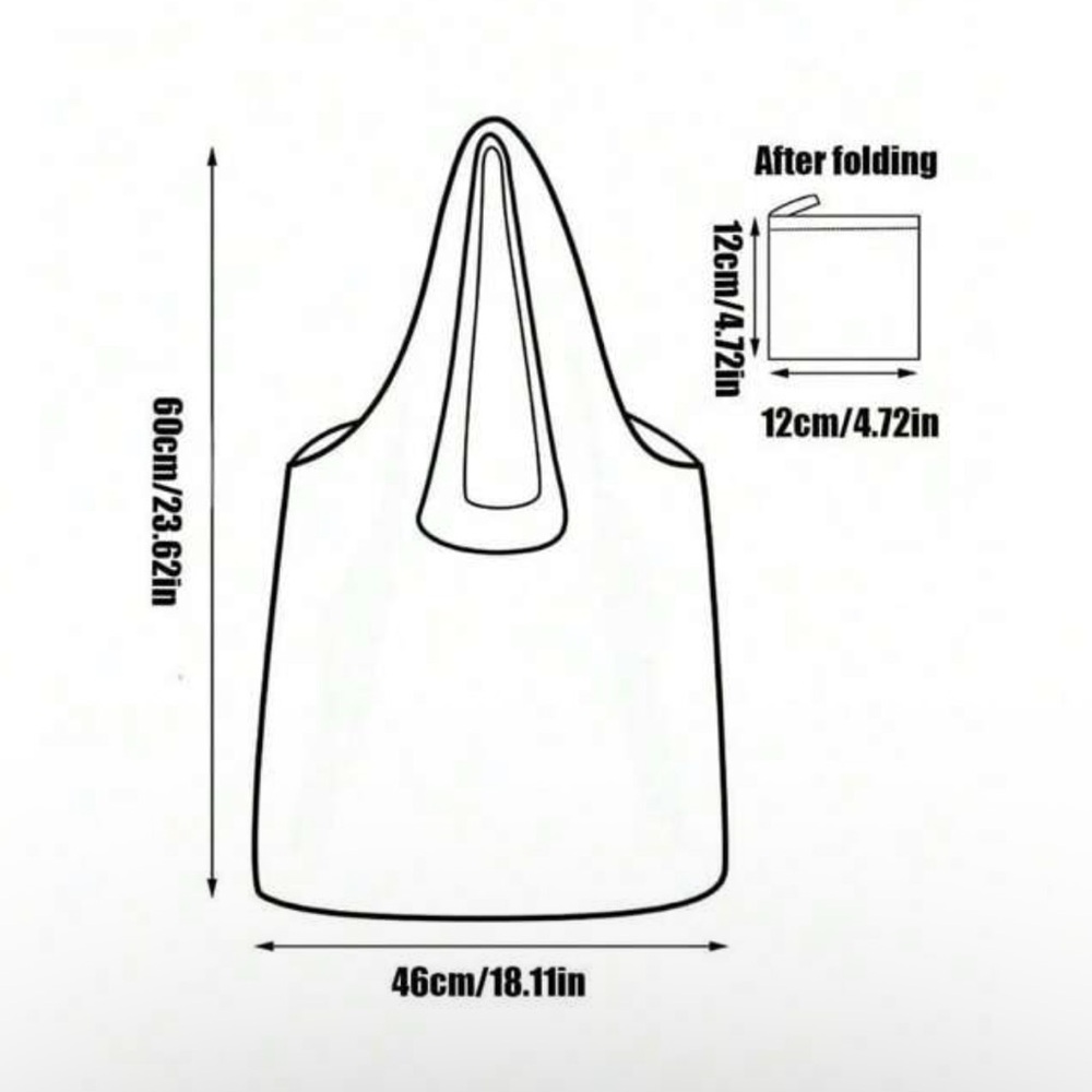 Colorful Adorable Dog Print Foldable Tote Bag - Picture 6 of 6